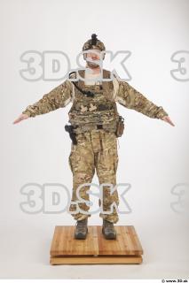Soldier in American Army Military Uniform 0001
